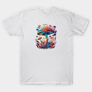 Magic Mushroom Psychedelic Design - Original Artwork T-Shirt